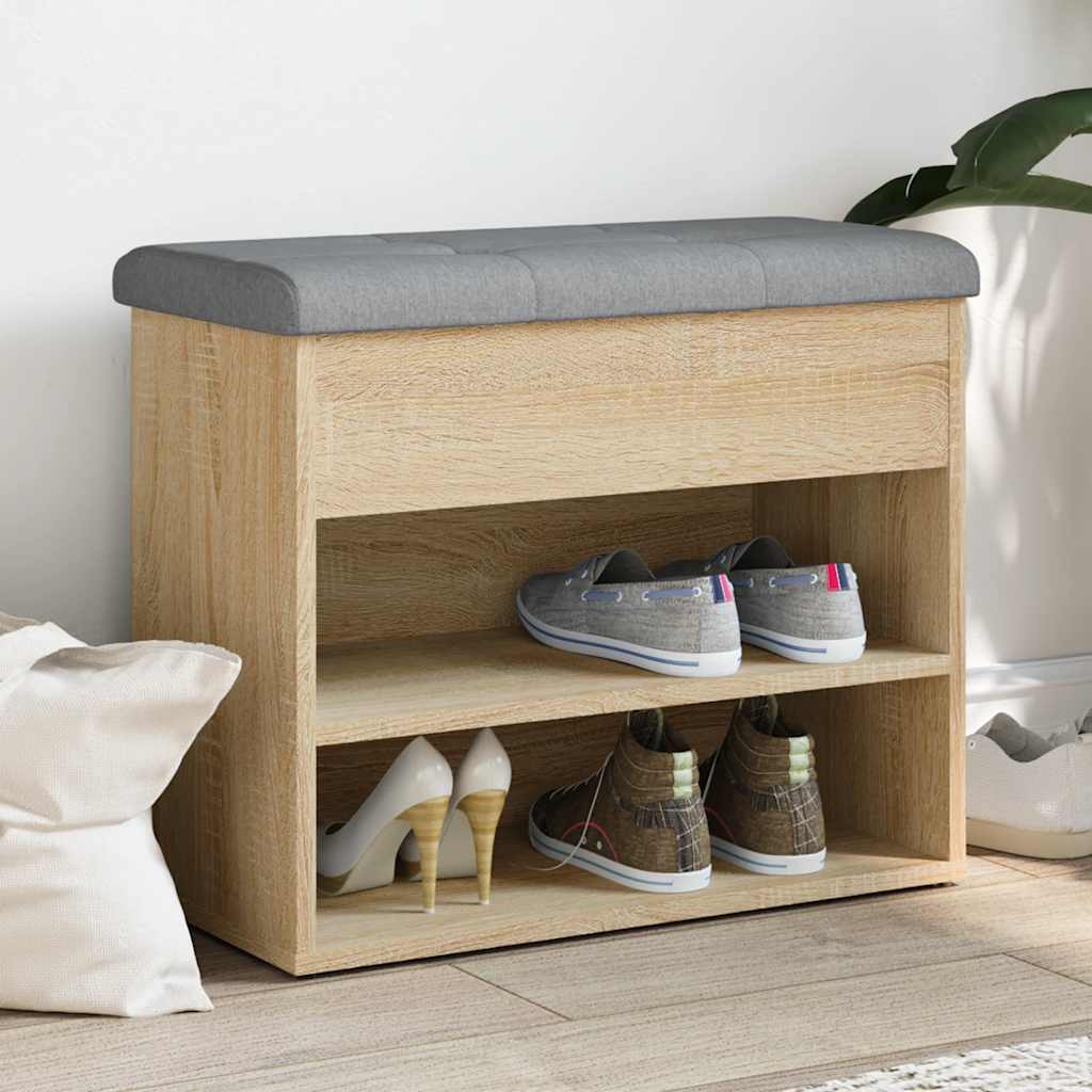 E-shop vidaXL Lavička na topánky dub sonoma 62x32x50 cm kompozitné drevo