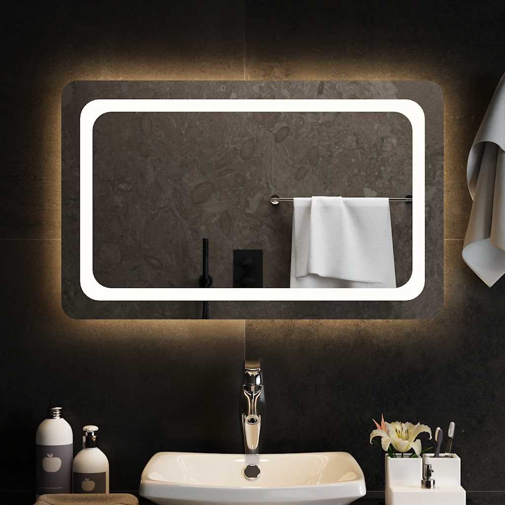 E-shop vidaXL LED kúpeľňové zrkadlo 80x50 cm