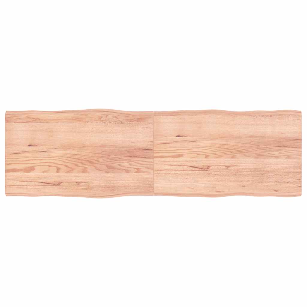 E-shop vidaXL Stolová doska svetlohnedá 200x60x(2-4)cm ošetrený masív hrany