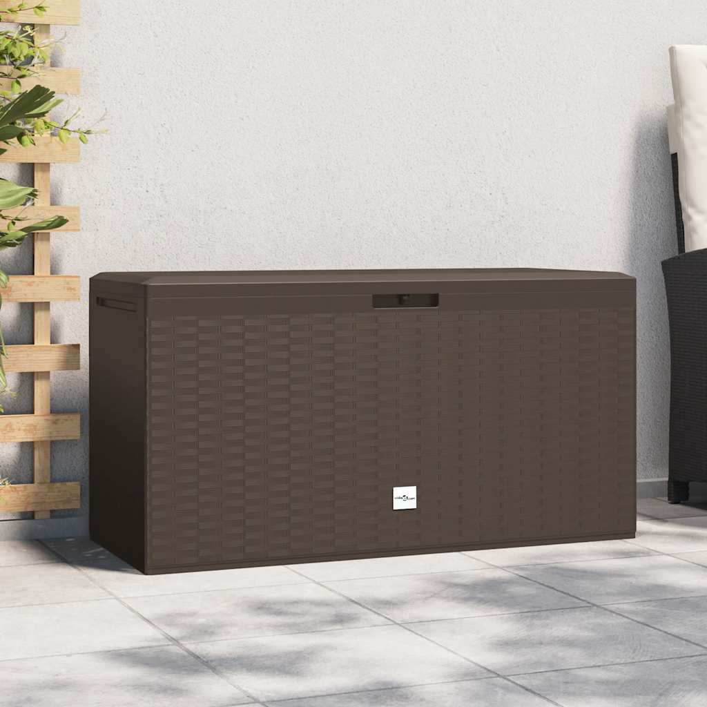 E-shop vidaXL Záhradný úložný box hnedý 114x47x60 cm