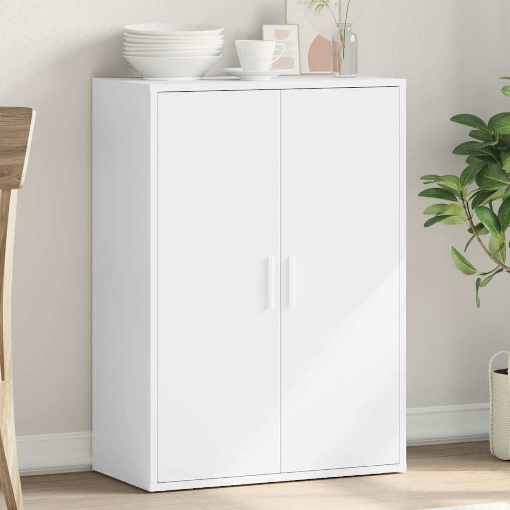 E-shop vidaXL Komoda, biela 60x31x84 cm, kompozitné drevo