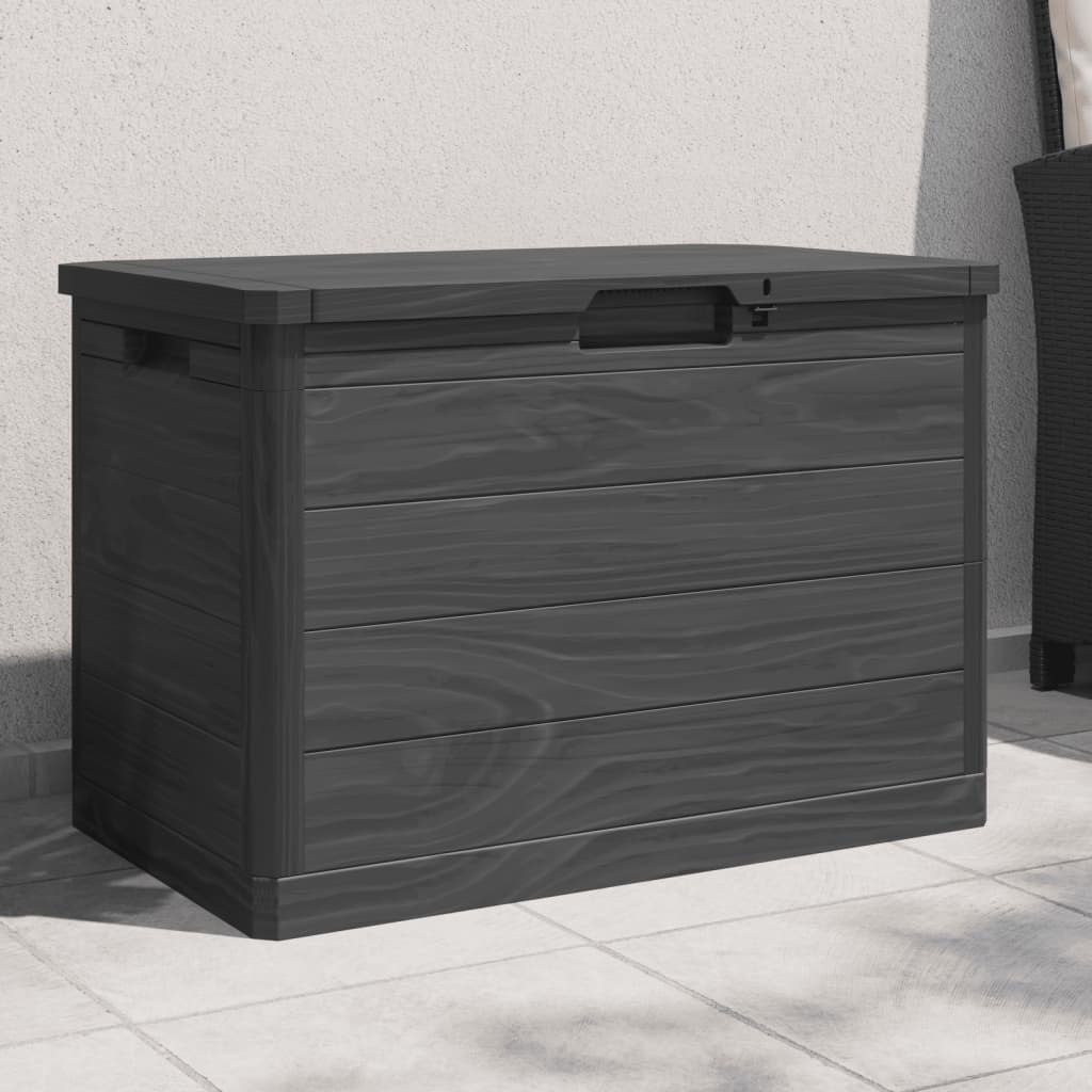 E-shop vidaXL Vonkajší box na vankúše antracit 77,5x44,5x53 cm polypropylén