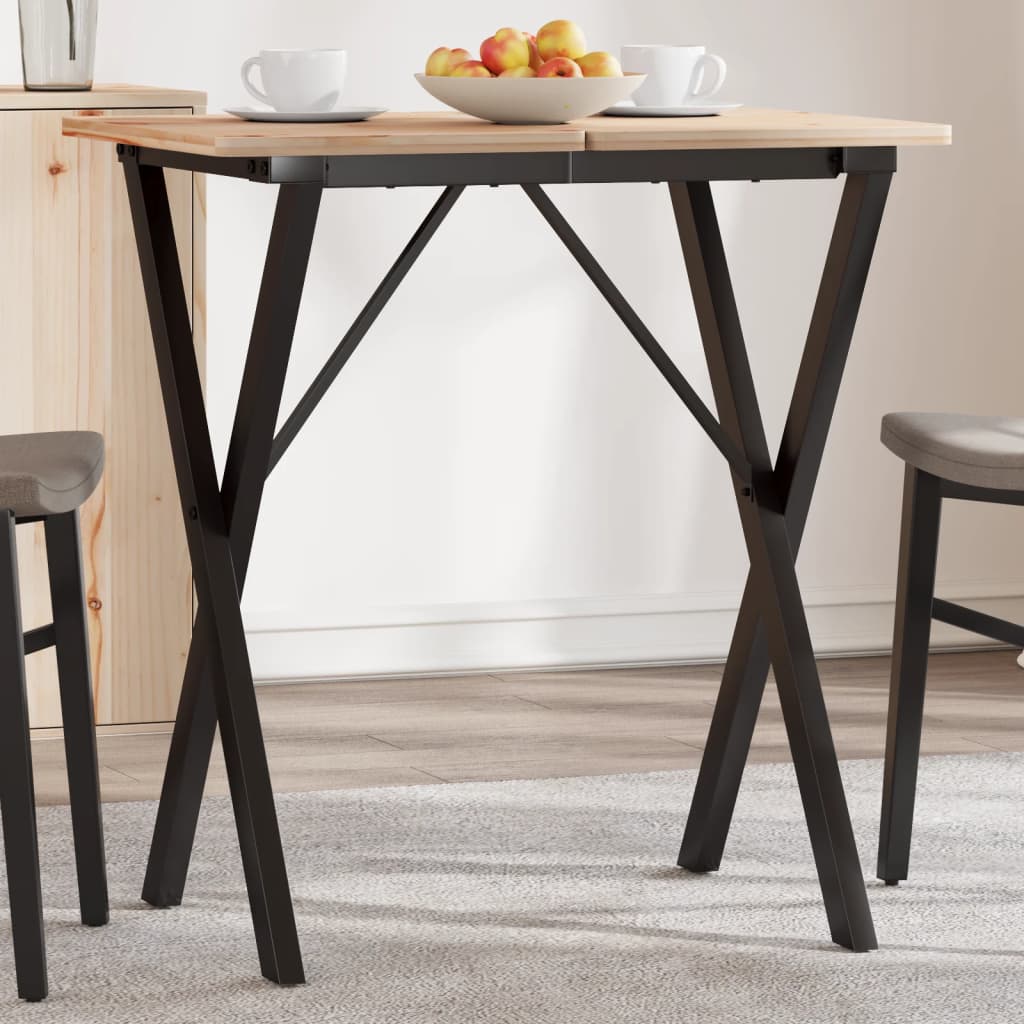 E-shop vidaXL Nohy jedálenského stola X-rám 50x40x73 cm oceľ