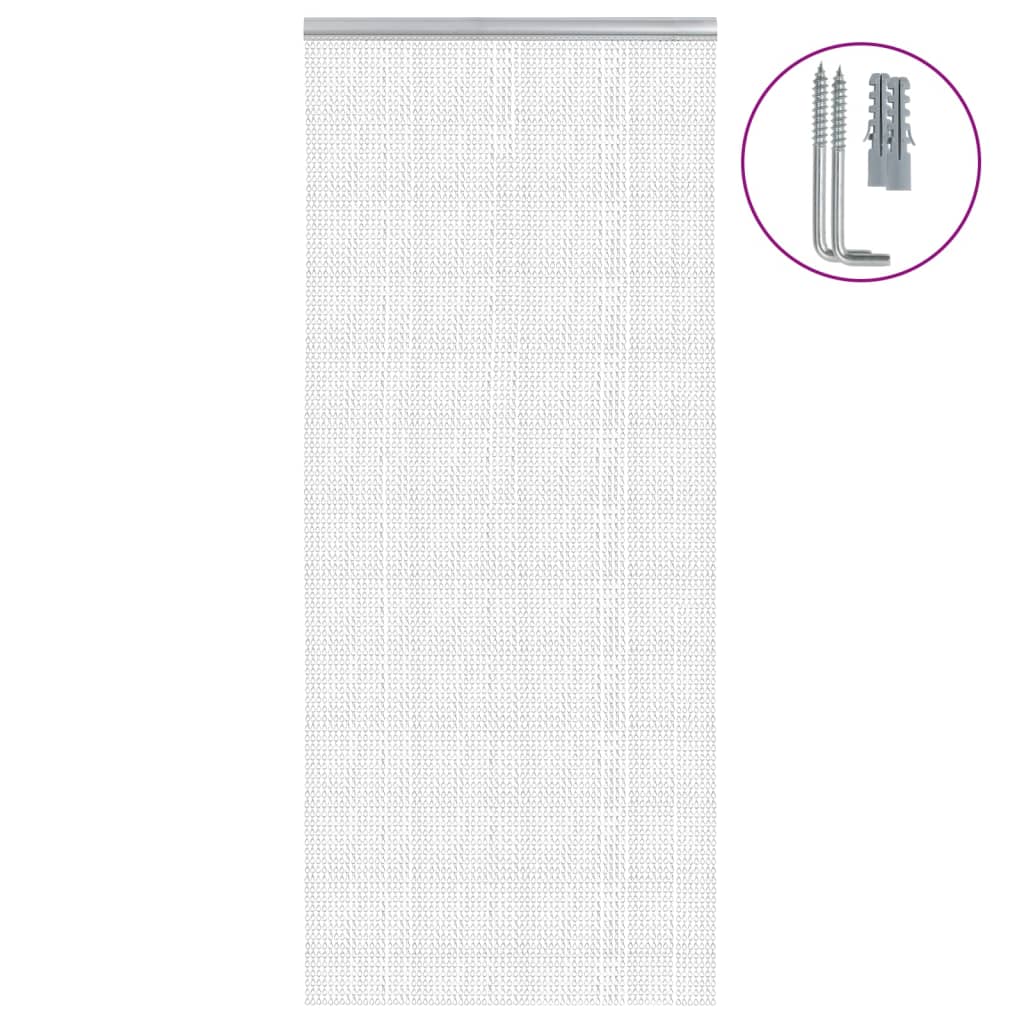 E-shop vidaXL Záves na dvere 90x200 cm hliník