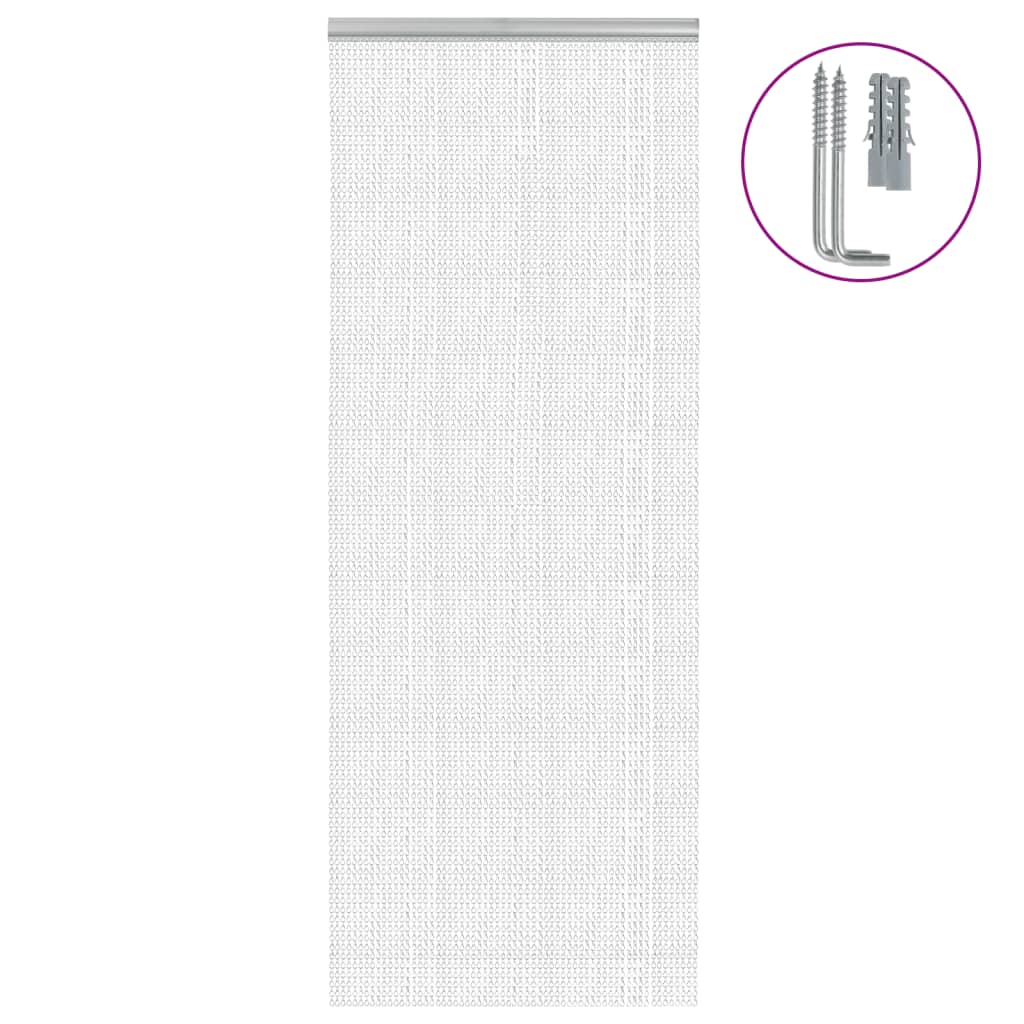 E-shop vidaXL Záves na dvere 80x201 cm hliník