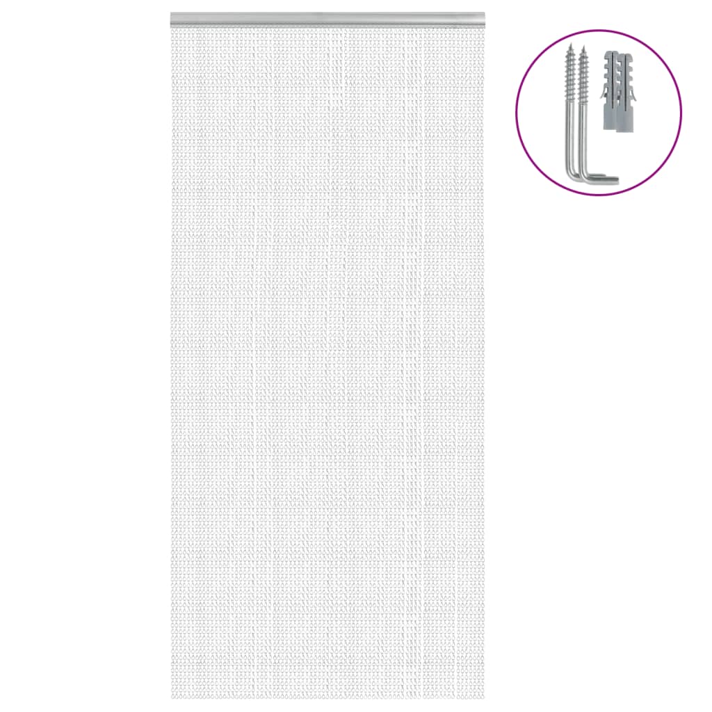 E-shop vidaXL Záves na dvere 100x212 cm hliník