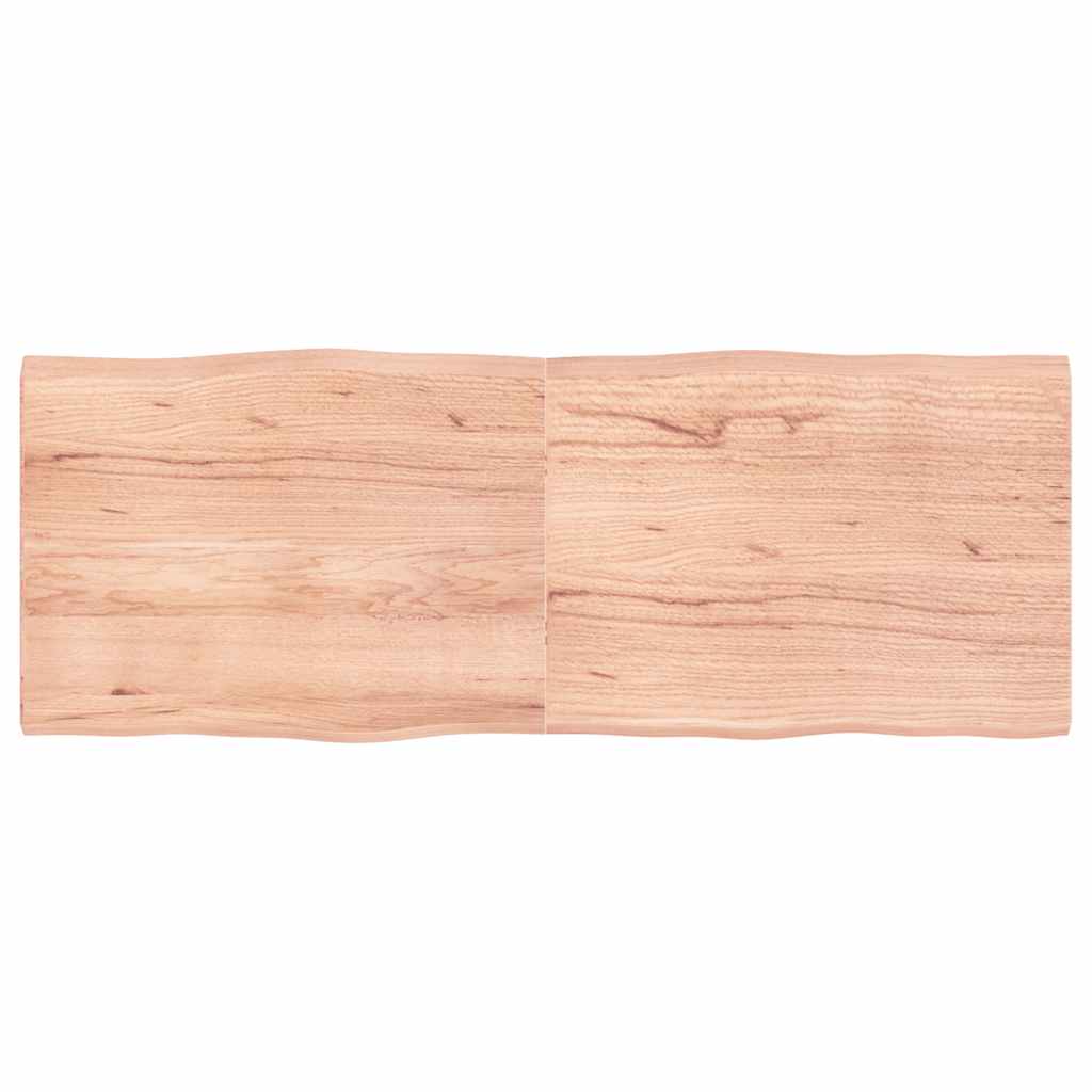 E-shop vidaXL Stolová doska svetlohnedá 160x60x(2-4)cm ošetrený masív hrany