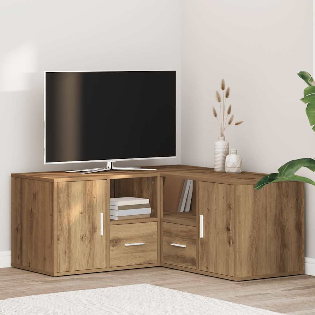 E-shop vidaXL Rohová skrinka dub artisan 160x40x45 cm kompozitné drevo