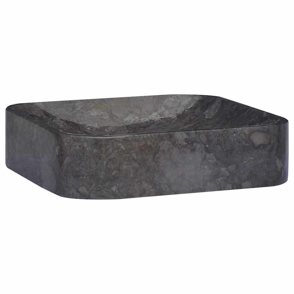 E-shop vidaXL Umývadlo čierne 40x40x10 cm mramor
