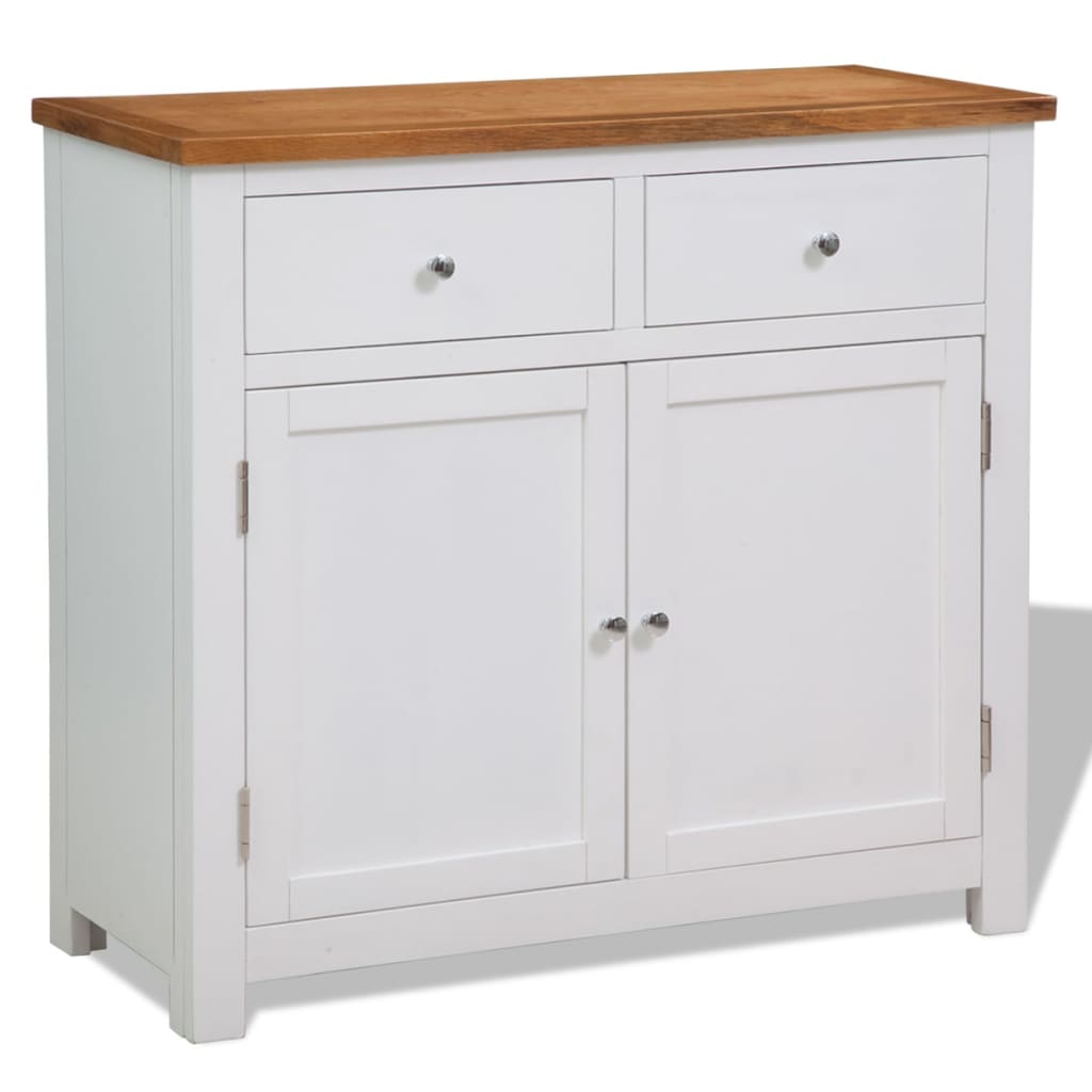 E-shop vidaXL Komoda 90x33,5x83 cm, dubový masív