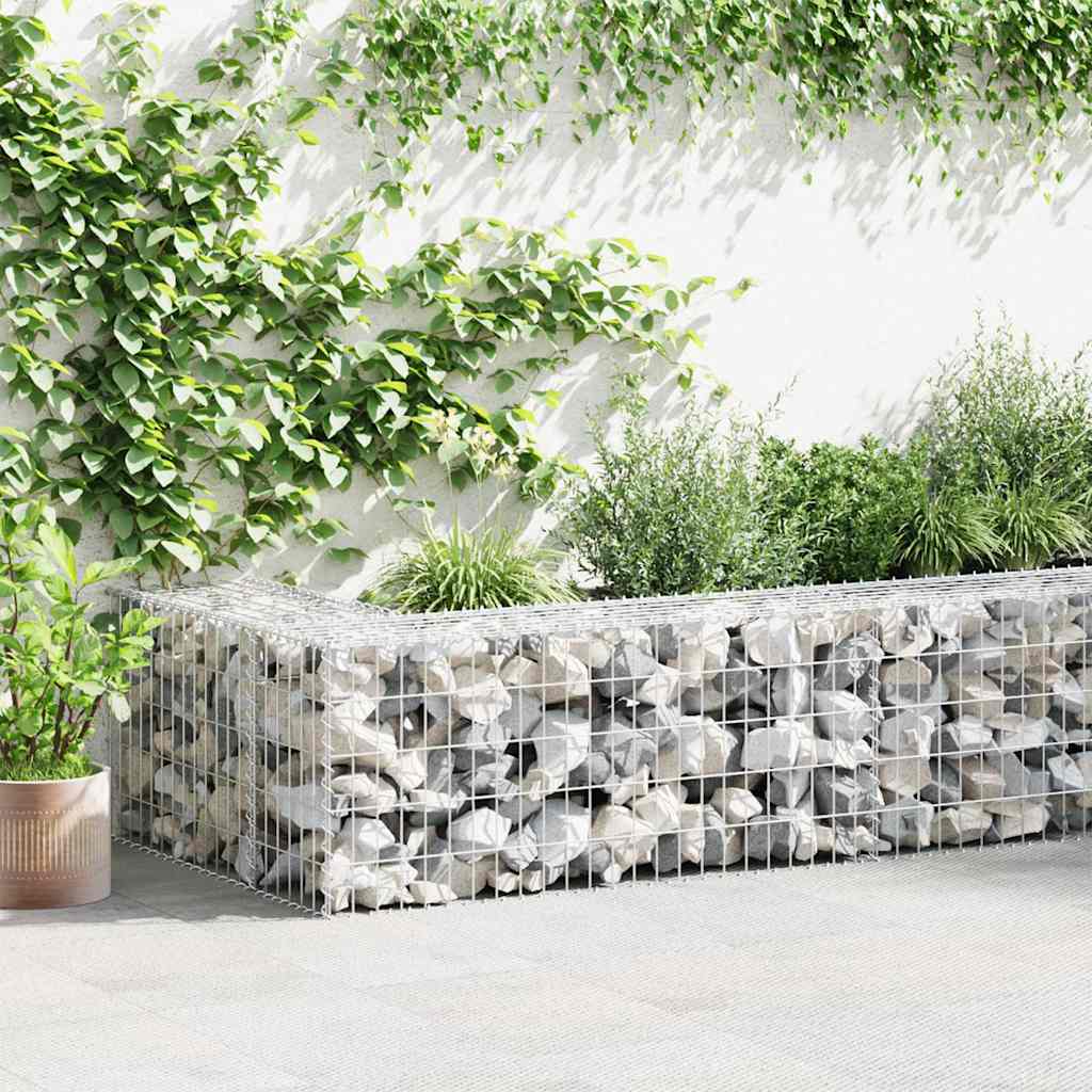 E-shop vidaXL Gabiónový kôš, pozinkovaná oceľ 100x50x50 cm