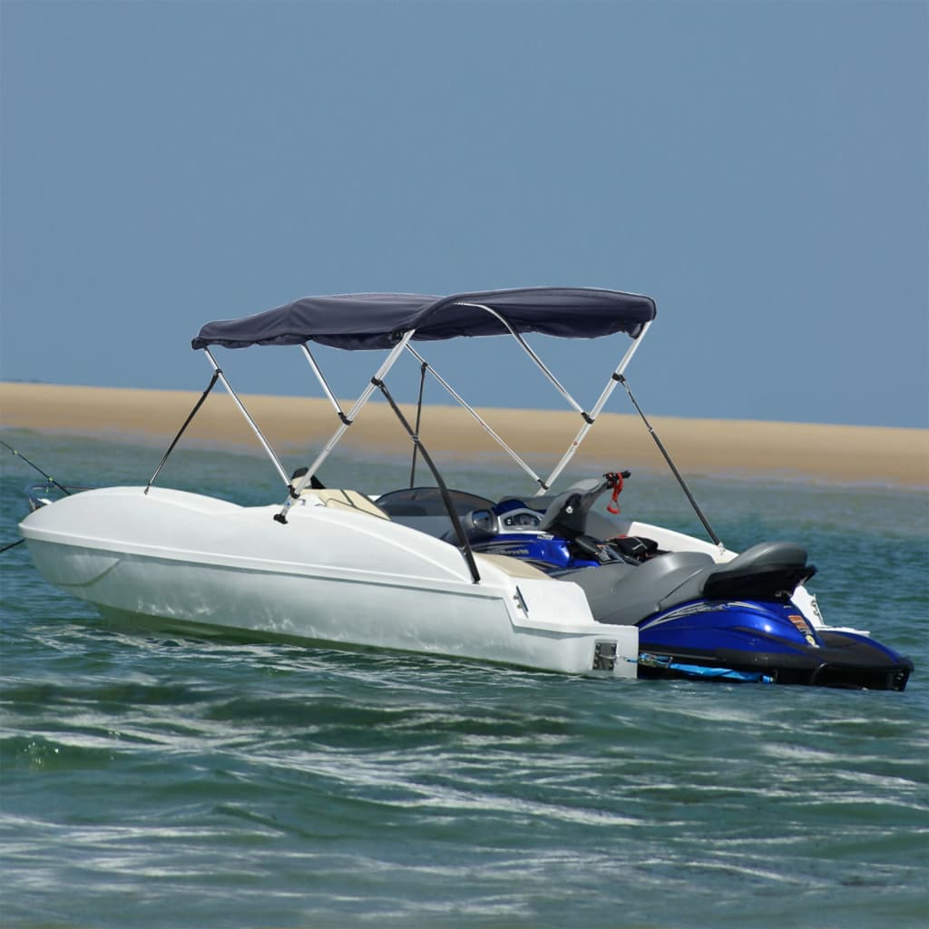 E-shop vidaXL Strieška Bimini s 3 oblúkmi a stenami 183x(154-167)x137 cm