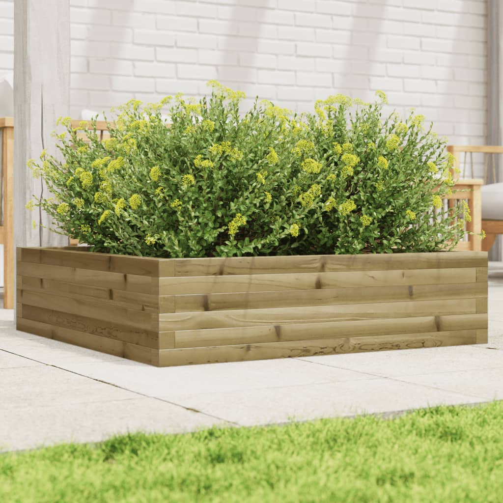 E-shop vidaXL Záhradný kvetináč 90x90x23 cm impregnovaná borovica