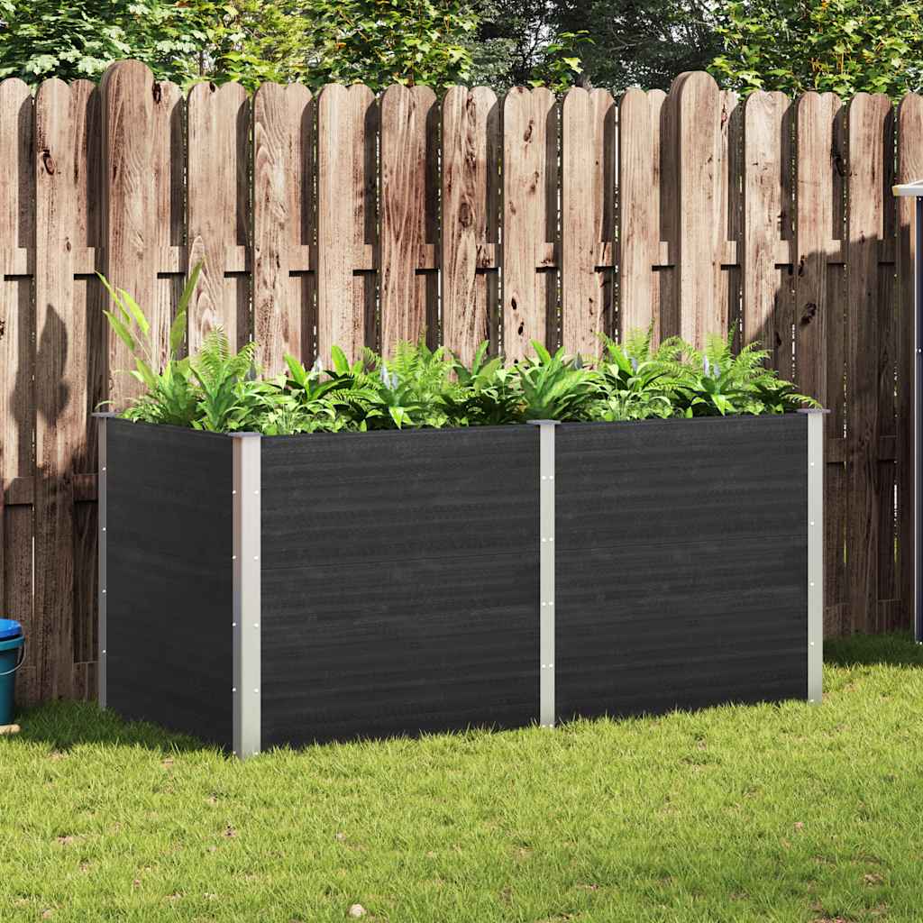 E-shop vidaXL Vyvýšený záhradný záhon 200x100x91 cm WPC sivý