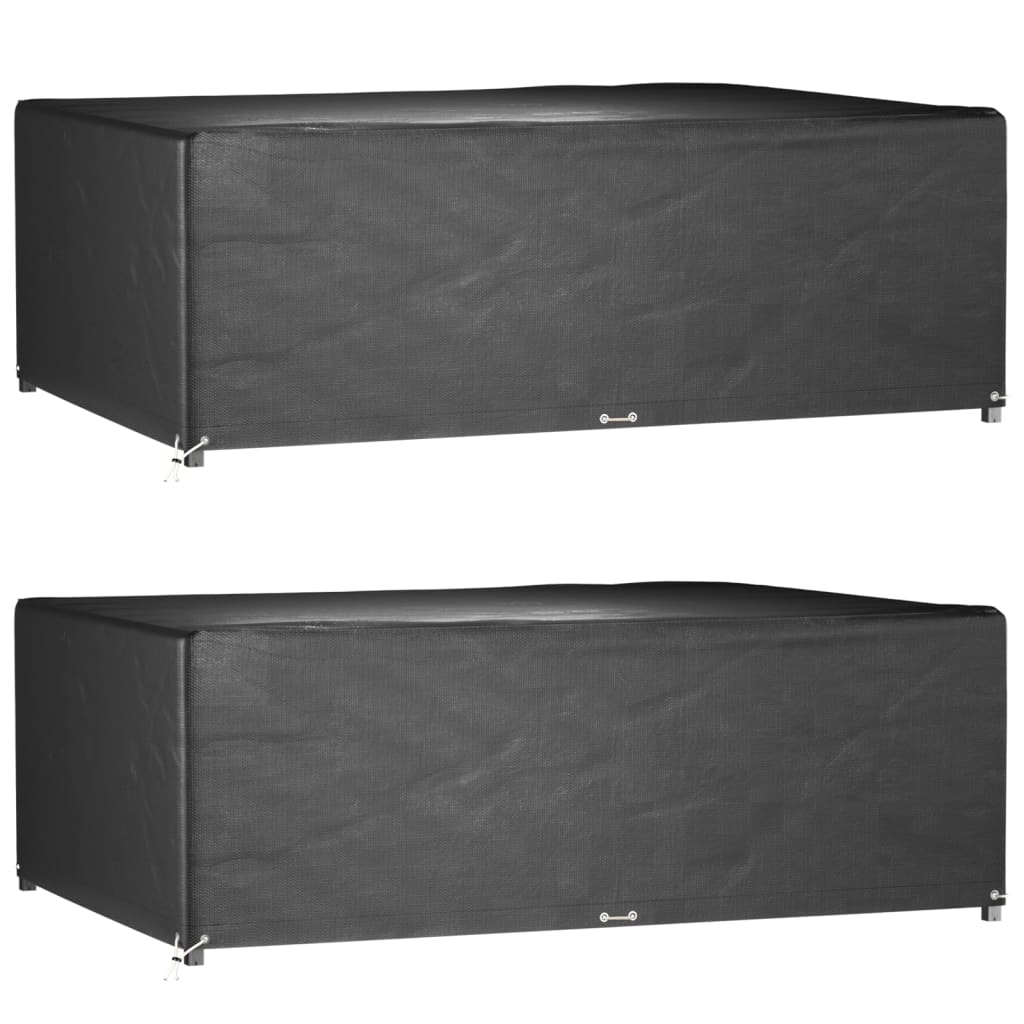 E-shop vidaXL Obaly na záhradný nábytok 2 ks 12 očiek 230x165x80 cm obdĺžnik
