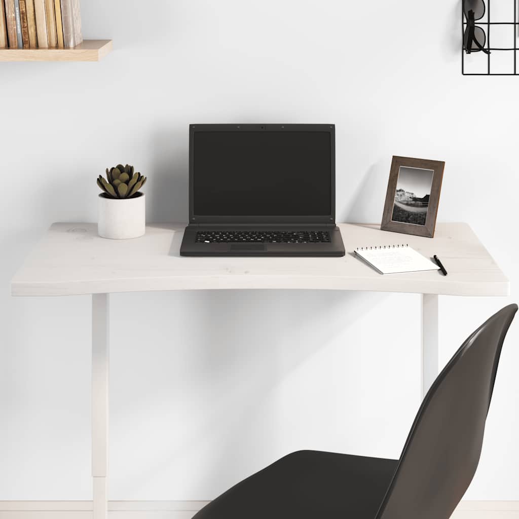 E-shop vidaXL Doska stolíka biela 80x40x2,5 cm masívne borovicové drevo