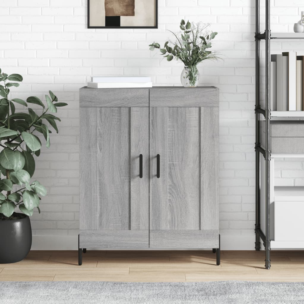 E-shop vidaXL Komoda sivý dub sonoma 69,5x34x90 cm kompozitné drevo