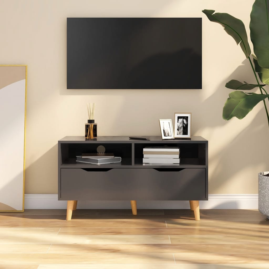 E-shop vidaXL TV skrinka, sivá 90x40x48,5 cm, kompozitné drevo