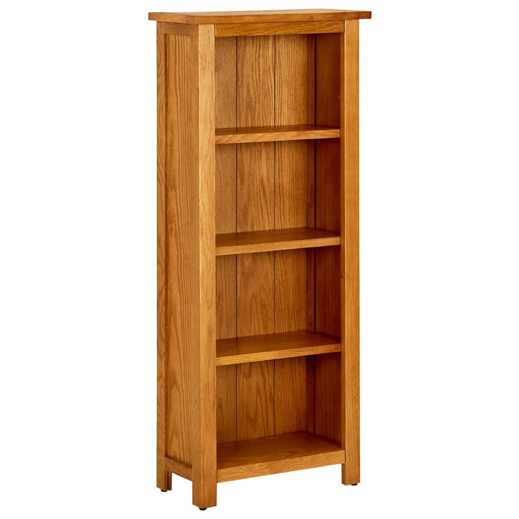 E-shop vidaXL Knižnica so 4 policami 45x22x110 cm dubový masív