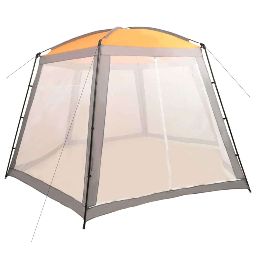 E-shop vidaXL Stan na bazén, látka 500x433x250 cm, sivý