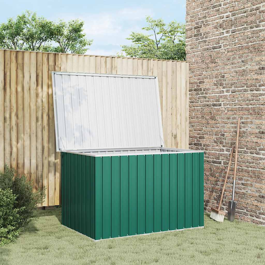 E-shop vidaXL Záhradný úložný box zelený 149x99x93 cm