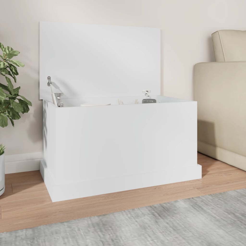 E-shop vidaXL Úložný box biely 70x40x38 cm, umelé drevo