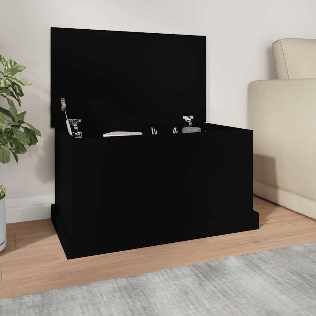 E-shop vidaXL Úložný box čierny 70x40x38 cm spracované drevo