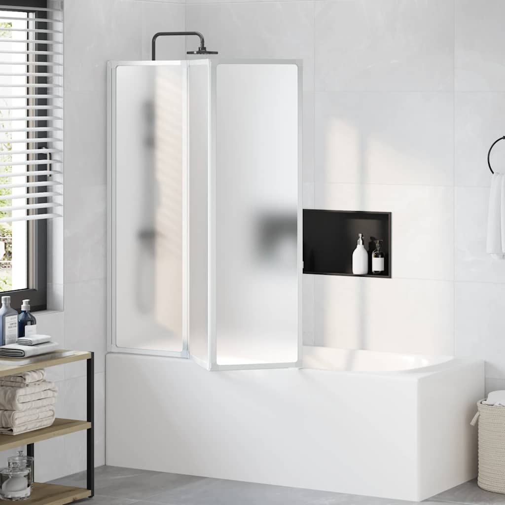 E-shop vidaXL Vaňová zástena 141 x 132 cm 3 skladacie panely