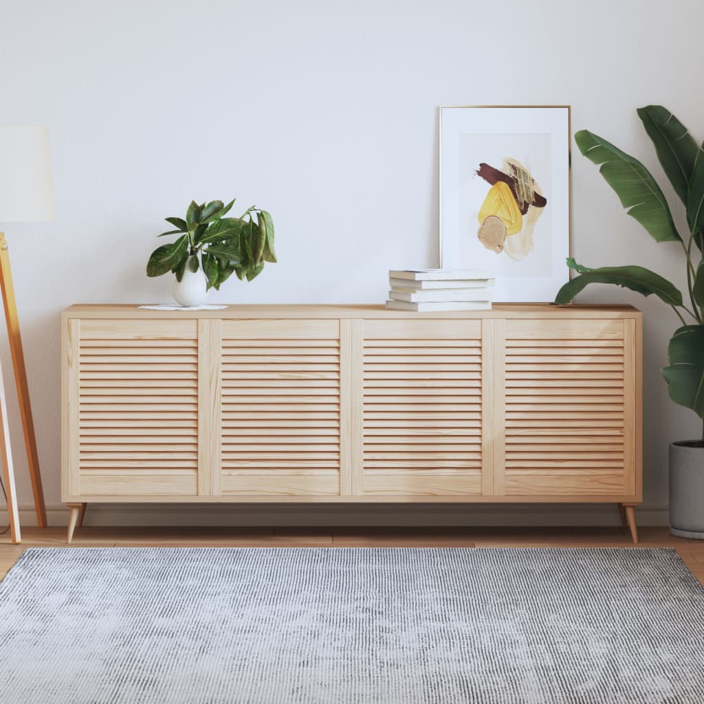 E-shop vidaXL Lamelové dvierka na skrinku 4 ks 61,5x49,4 cm, borovicový masív