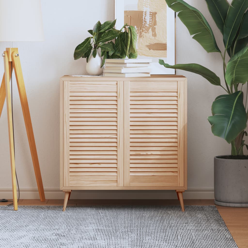 E-shop vidaXL Lamelové dvierka na skrinku 2 ks 69x39,4 cm, borovicový masív