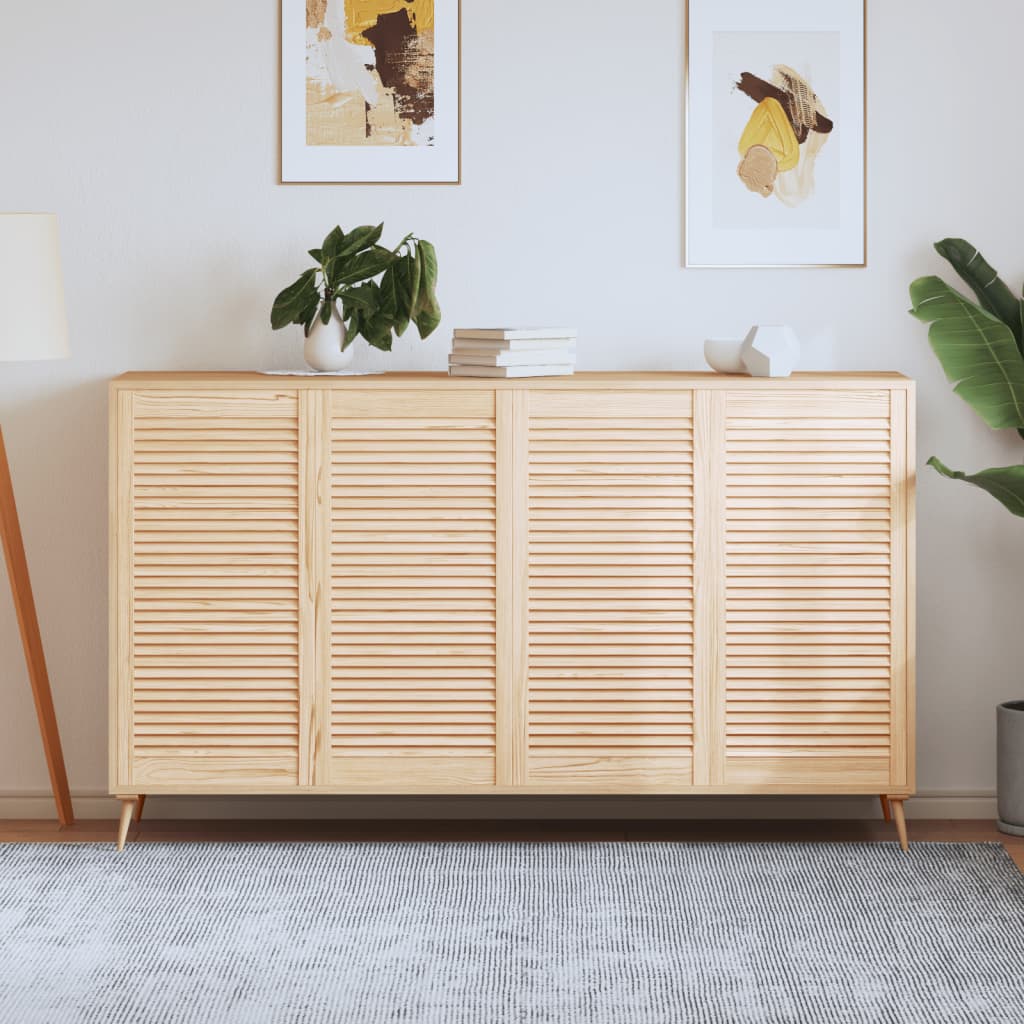E-shop vidaXL Lamelové dvierka na skrinku 4 ks 99,3x49,4 cm, borovicový masív