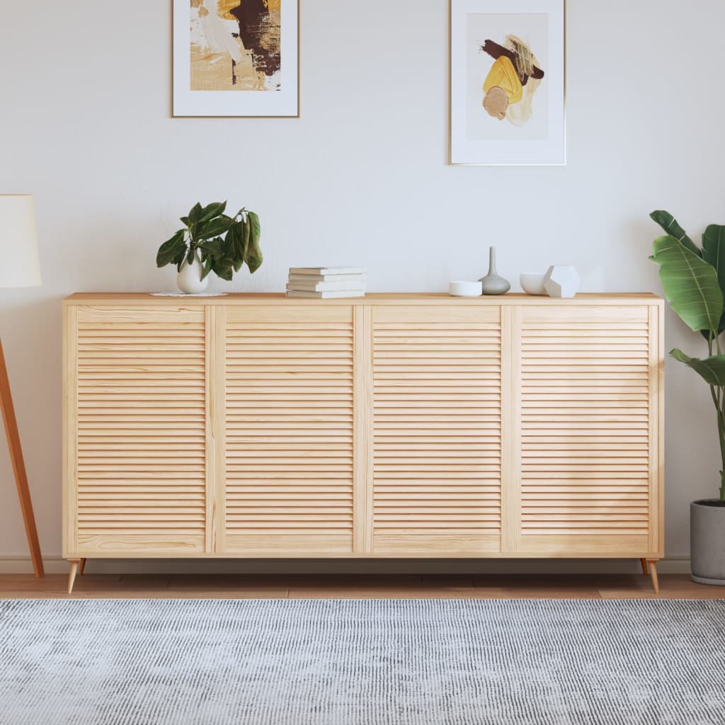 E-shop vidaXL Lamelové dvierka na skrinku 4 ks 99,3x59,4 cm, borovicový masív