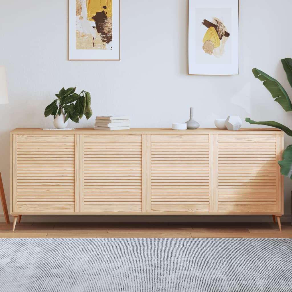 E-shop vidaXL Lamelové dvierka na skrinku 4 ks 69x59,4 cm, borovicový masív