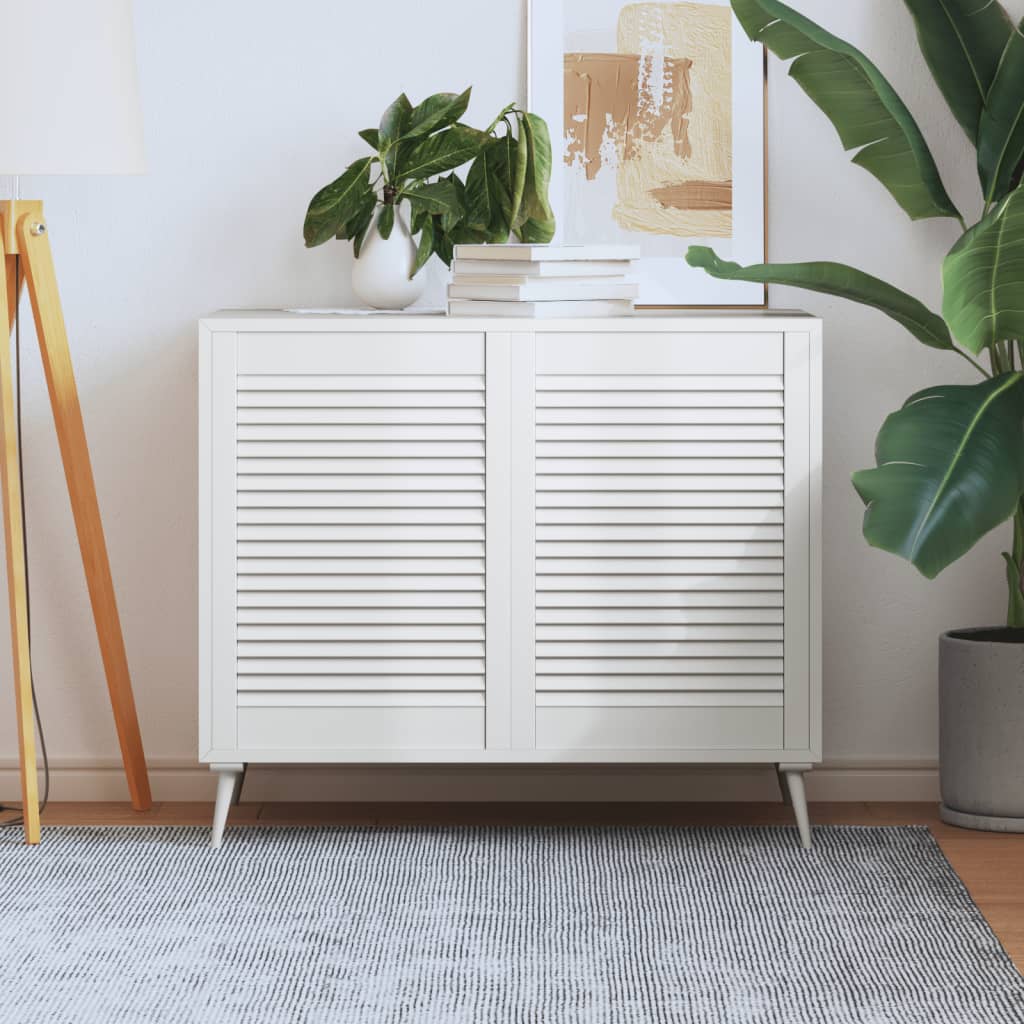E-shop vidaXL Lamelové dvierka na skrinku 2 ks, biele 69x49,4 cm, borovica