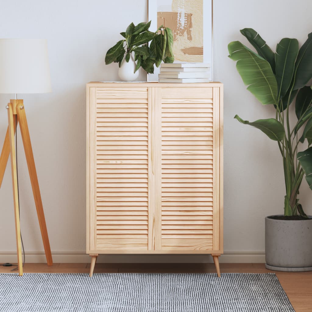 E-shop vidaXL Lamelové dvierka na skrinku 2 ks 99,3x39,4 cm, borovicový masív