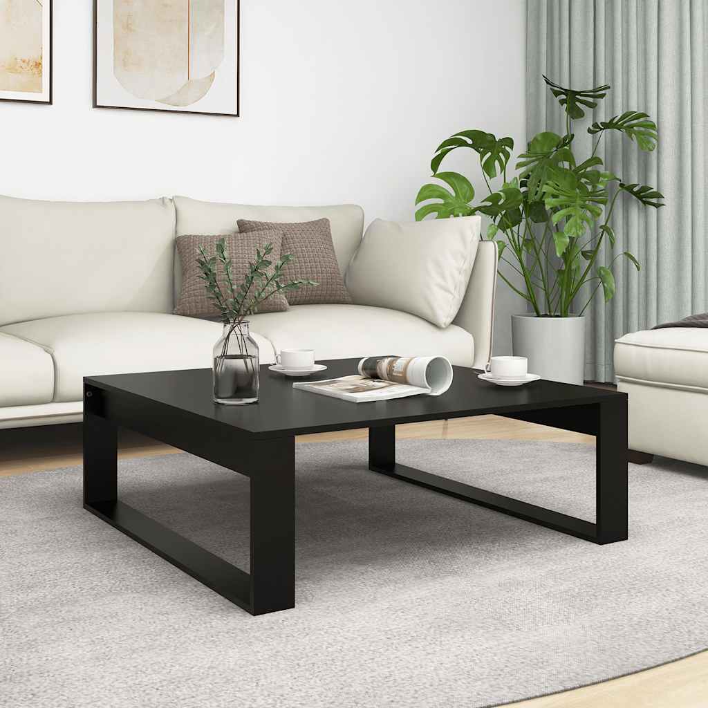 E-shop vidaXL Konferenčný stolík, čierny 100x100x35 cm, kompozitné drevo