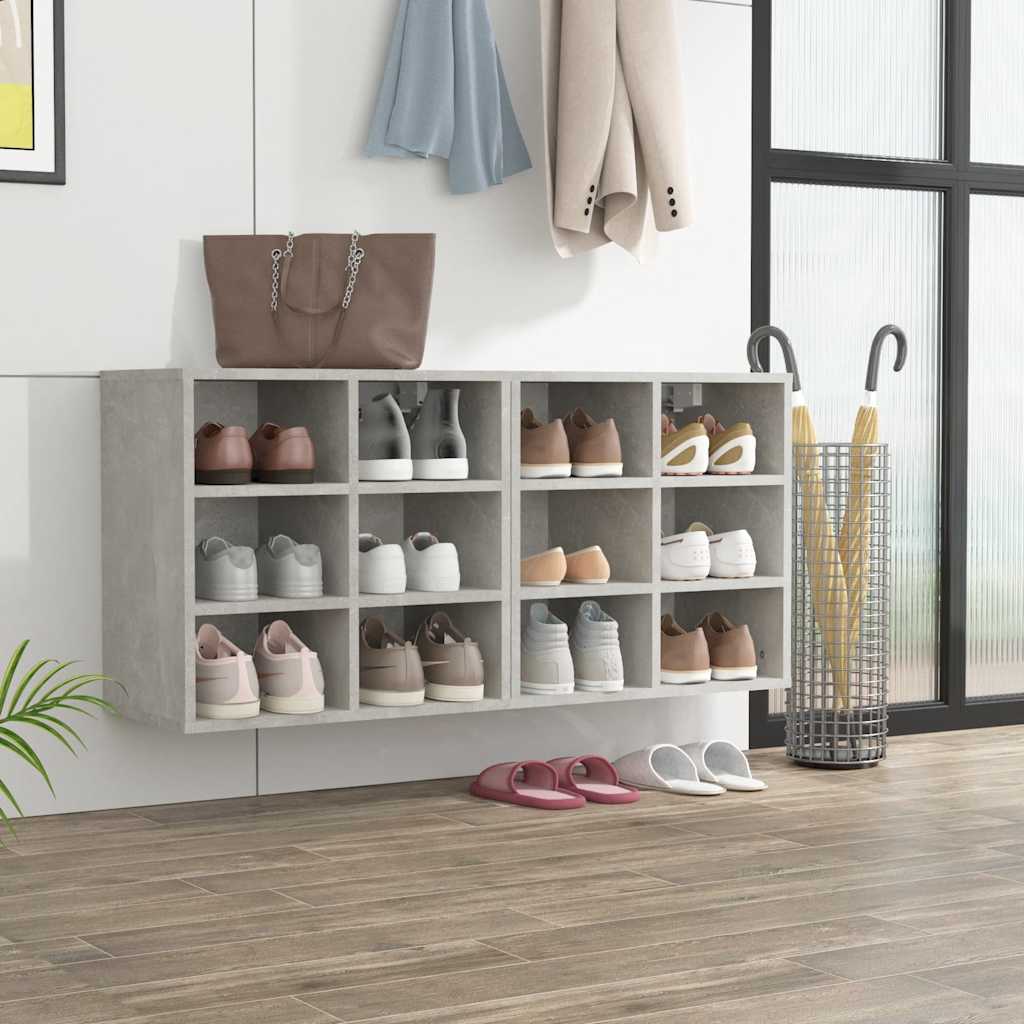 E-shop vidaXL Skrinky na topánky 2 ks betónovo sivé 52,5x30x50 cm