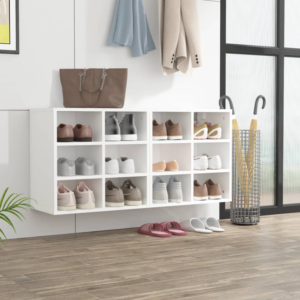 E-shop vidaXL Skrinky na topánky 2 ks biele 52,5x30x50 cm