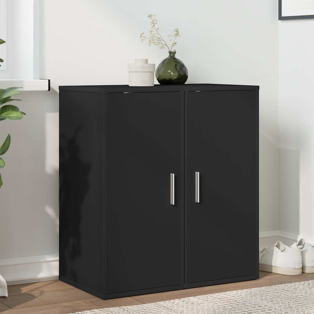E-shop vidaXL Skrinky na topánky 2 ks čierne 32x35x70 cm drevotrieska