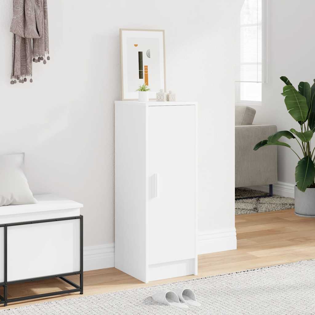 E-shop vidaXL Skrinka na topánky, biela 32x35x92 cm, kompozitné drevo