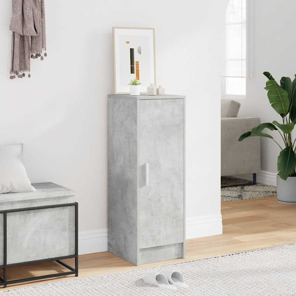 E-shop vidaXL Skrinka na topánky, betónovo sivá 32x35x92 cm, kompozitné drevo