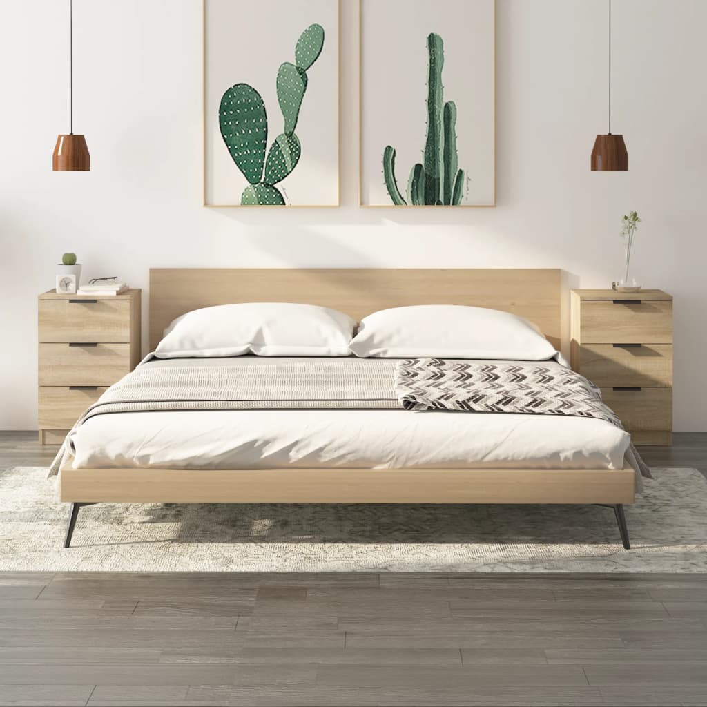 E-shop vidaXL Nočné stolíky 2 ks dub sonoma 40x36x65 cm