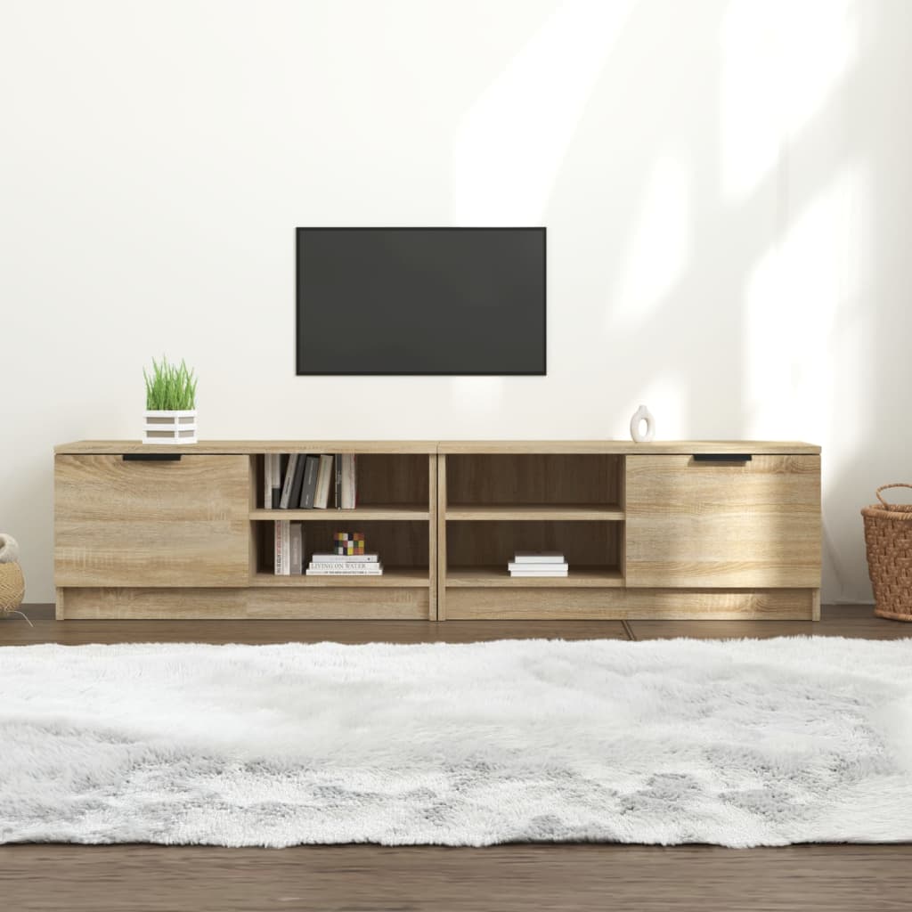 E-shop vidaXL TV stolíky 2 ks dub sonoma 80x35x36,5 cm spracované drevo