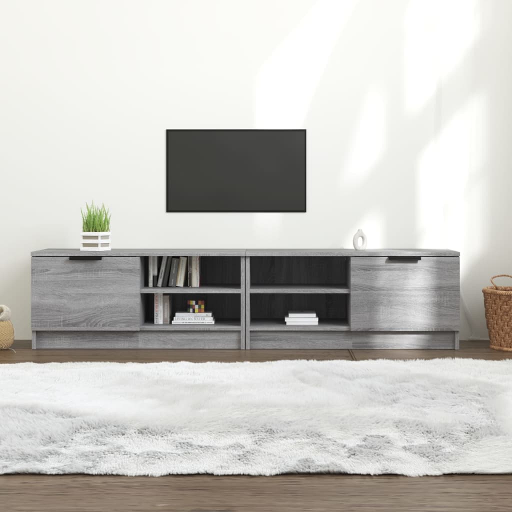 E-shop vidaXL TV skrinky 2 ks sivý dub sonoma 80x35x36,5 cm spracované drevo