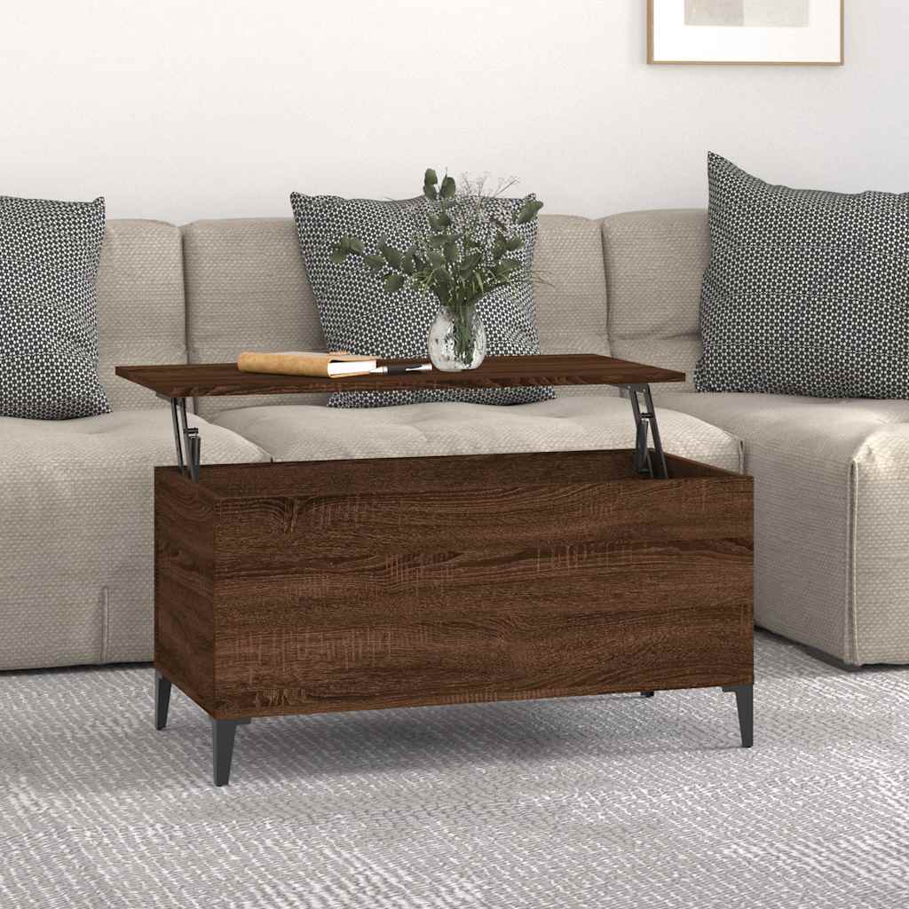 E-shop vidaXL Konferenčný stolík hnedý dub 90x44,5x45 cm spracované drevo