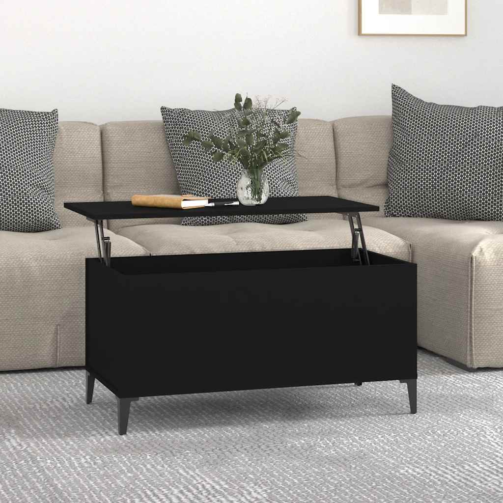 E-shop vidaXL Konferenčný stolík čierny 90x44,5x45 cm spracované drevo