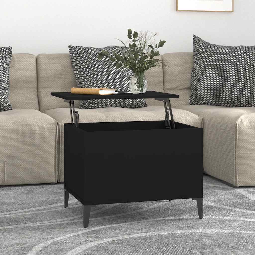 E-shop vidaXL Konferenčný stolík čierny 60x44,5x45 cm spracované drevo