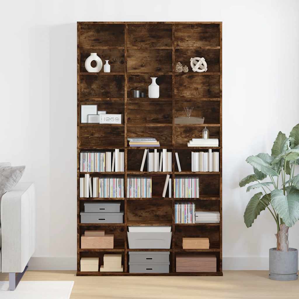 E-shop vidaXL CD skrinka údený dub 102x23x177,5 cm spracované drevo