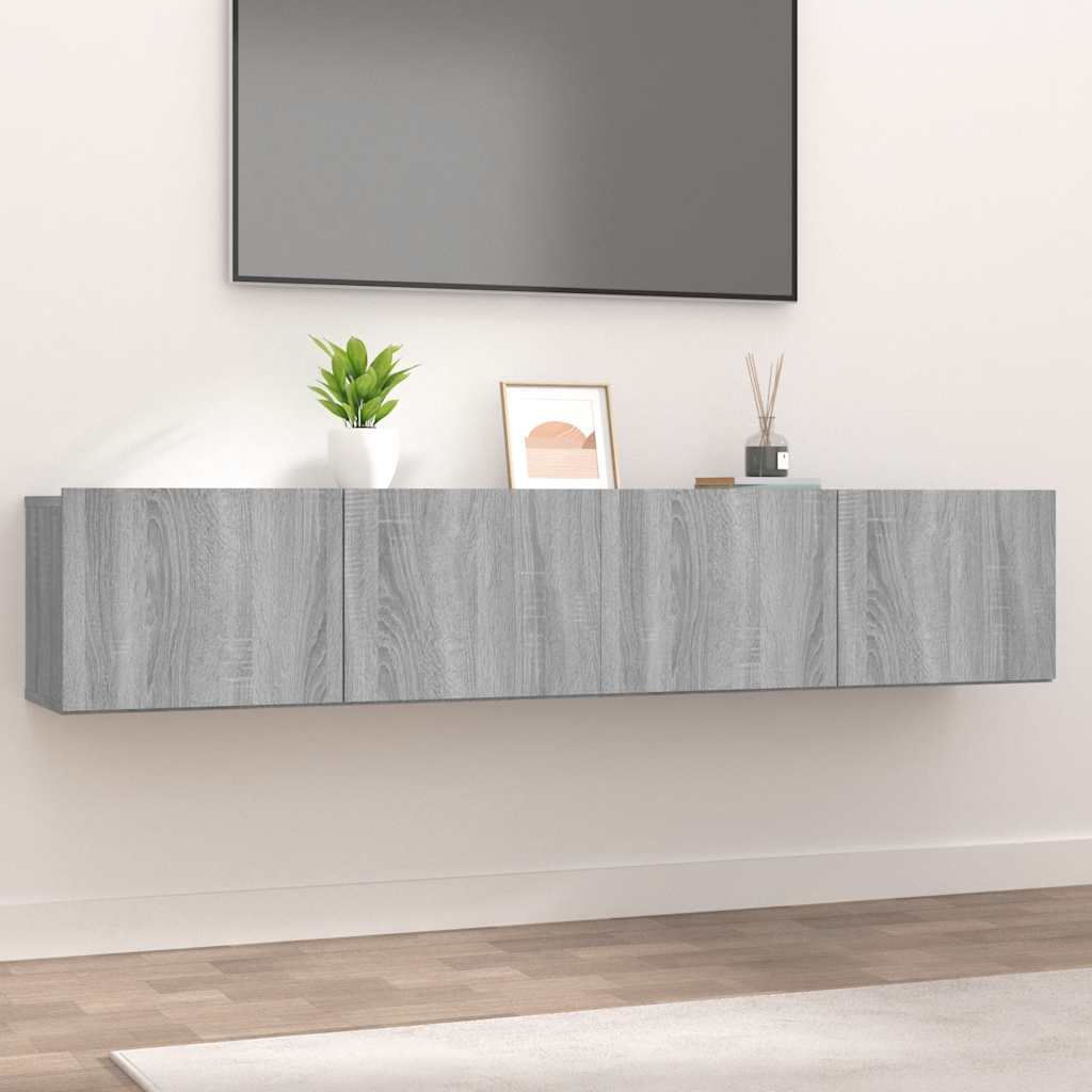 E-shop vidaXL TV stolíky 2 ks sivý dub sonoma 80x30x30 cm spracované drevo