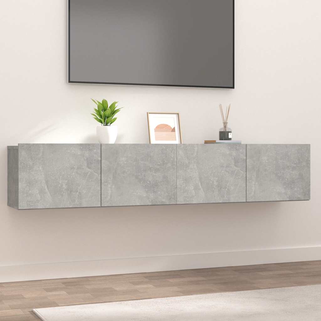 E-shop vidaXL TV skrinky 2 ks betónovo sivé 80x30x30 cm kompoz.drevo